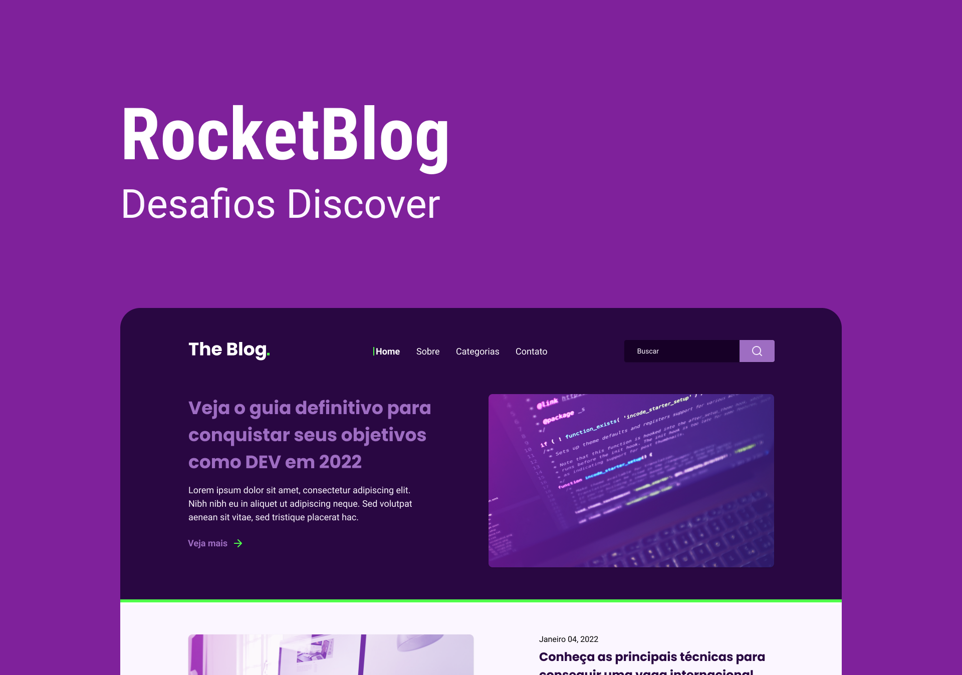 Imagem do projeto Rocket Blog